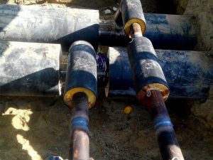 Közműépítés távhőellátás